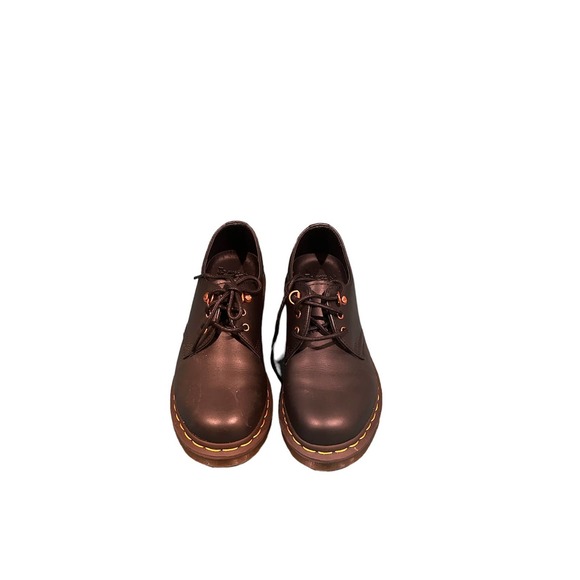 DR. MARTENS 1461 HARDWARE LEATHER size6 Rose Gold Ankle Shoes Boots main image 6